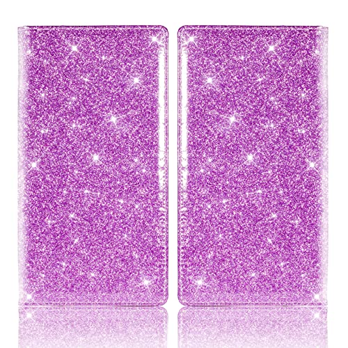 Image of TOURSUIT Car Registration and Insurance Card Holder, Glitter Purple