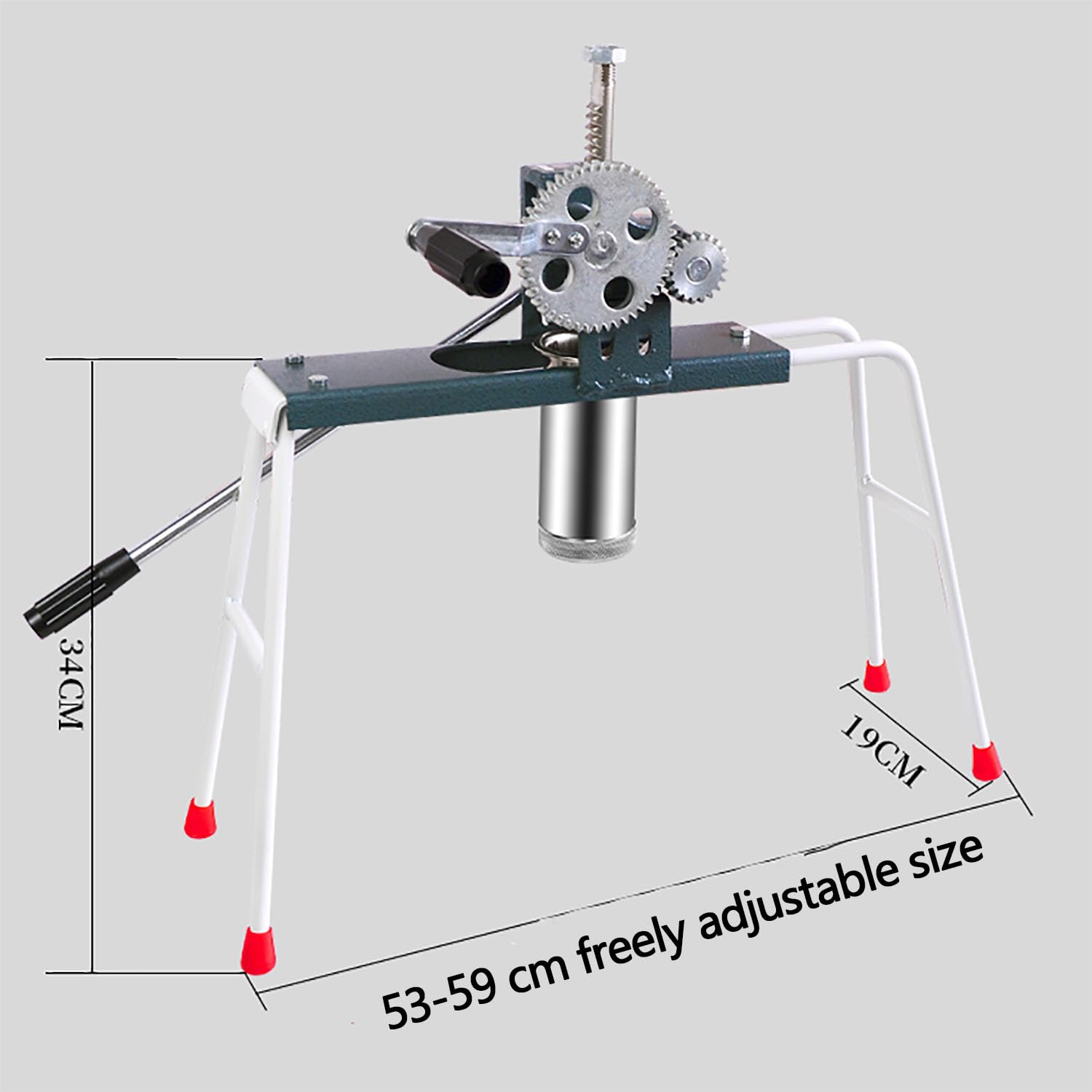 Macchina manuale per estrusore di incenso per bastoncini di incenso, include 5 piastre per stampi (1,5/2/2,5/3/3,5 mm) e dimensioni regolabili (53-59 cm) per argilla e bastoncini profumati