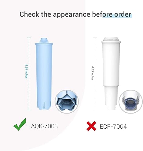 Miniatura 4 de AQUA CREST Filtro de café, repuesto para filtro Jura ClearylClaris Blue Capresso Clearyl para máquina de café, filtro de agua, certificado TÜV SÜD,