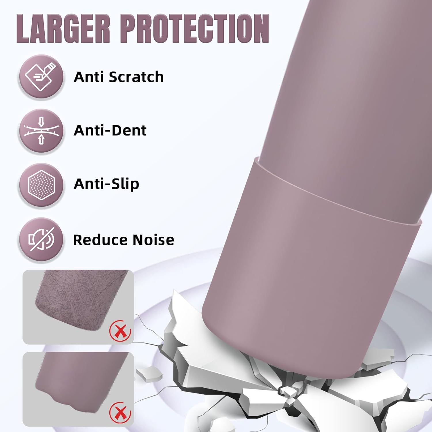 Silicone Higher Boot Compatible with Owala 30oz & 40oz FreeSip Sway Bottles & Tumblers, Large Protection Anti-slip Bottom Cover Sleeve for Freesip Sway Tumbler and Bottle - Image 3