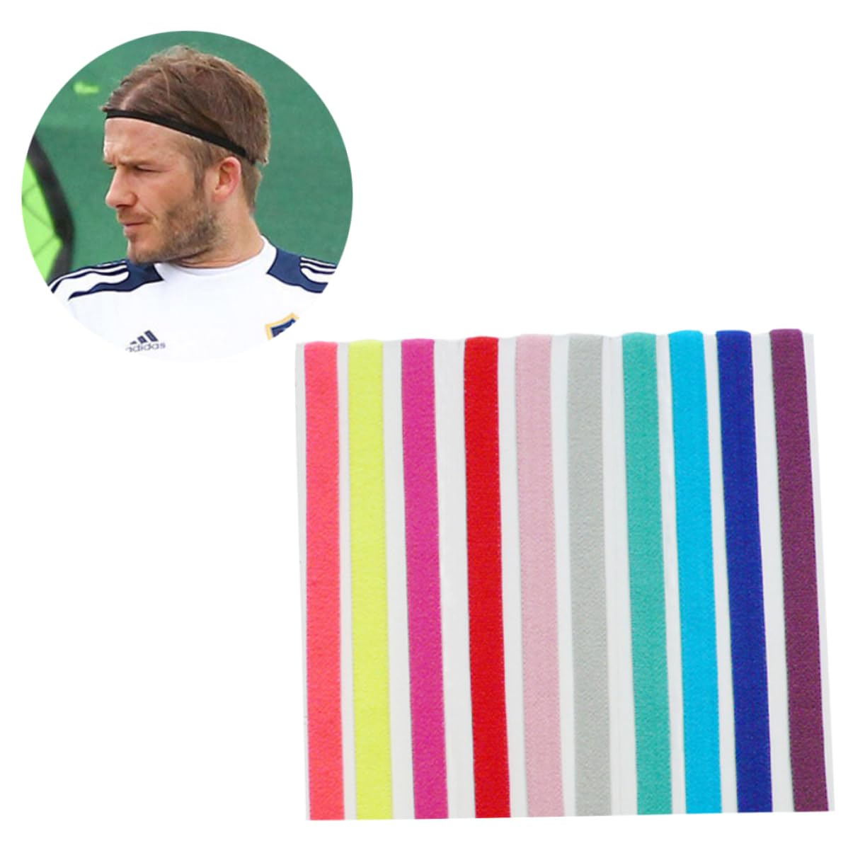 30 Pezzi Fasce Yoga Fascia Da Tennis Fasce Sportive Comode Fasce Esercizio Fascia Sport Fascia Per Fascia Per Il Fitness Da Corsa Cavo Elastico Copricapo Accessori Per