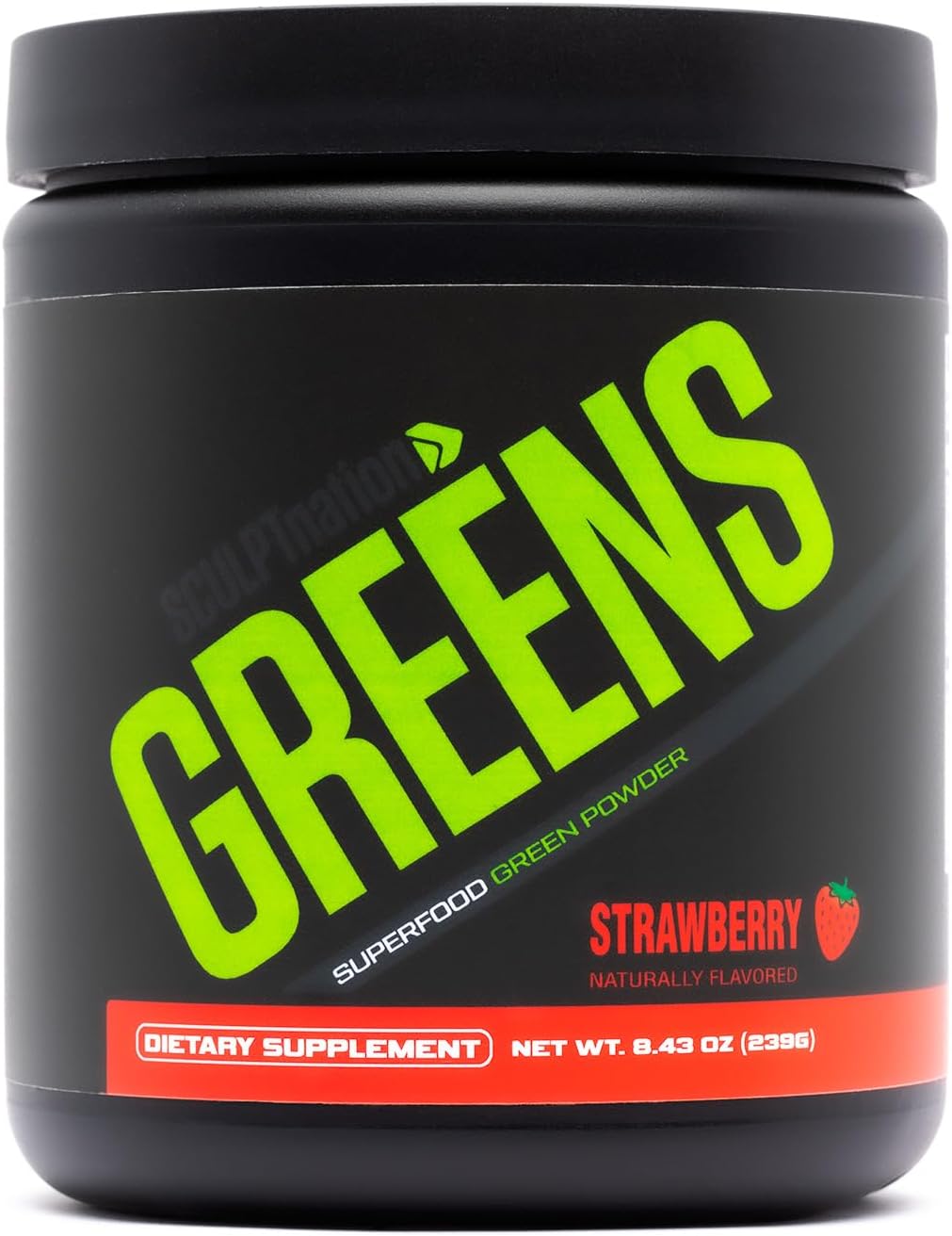 by V Shred Greens Strawberry - Premium Greens Powder & Superfood Blend with Collagen to Support Skin, Digestion, and Energy - 30-Day Supply