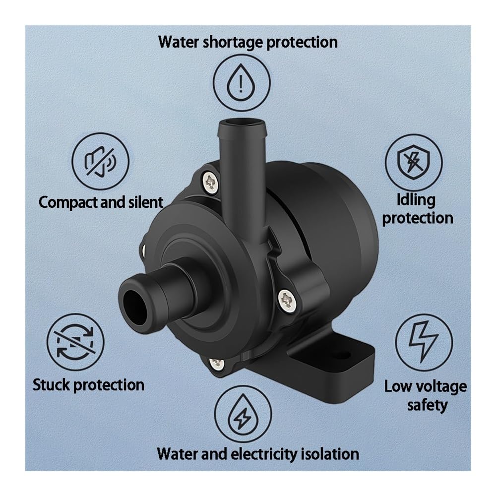 Bomba sumergible con motor sin escobillas DC12V 350~530L/H
