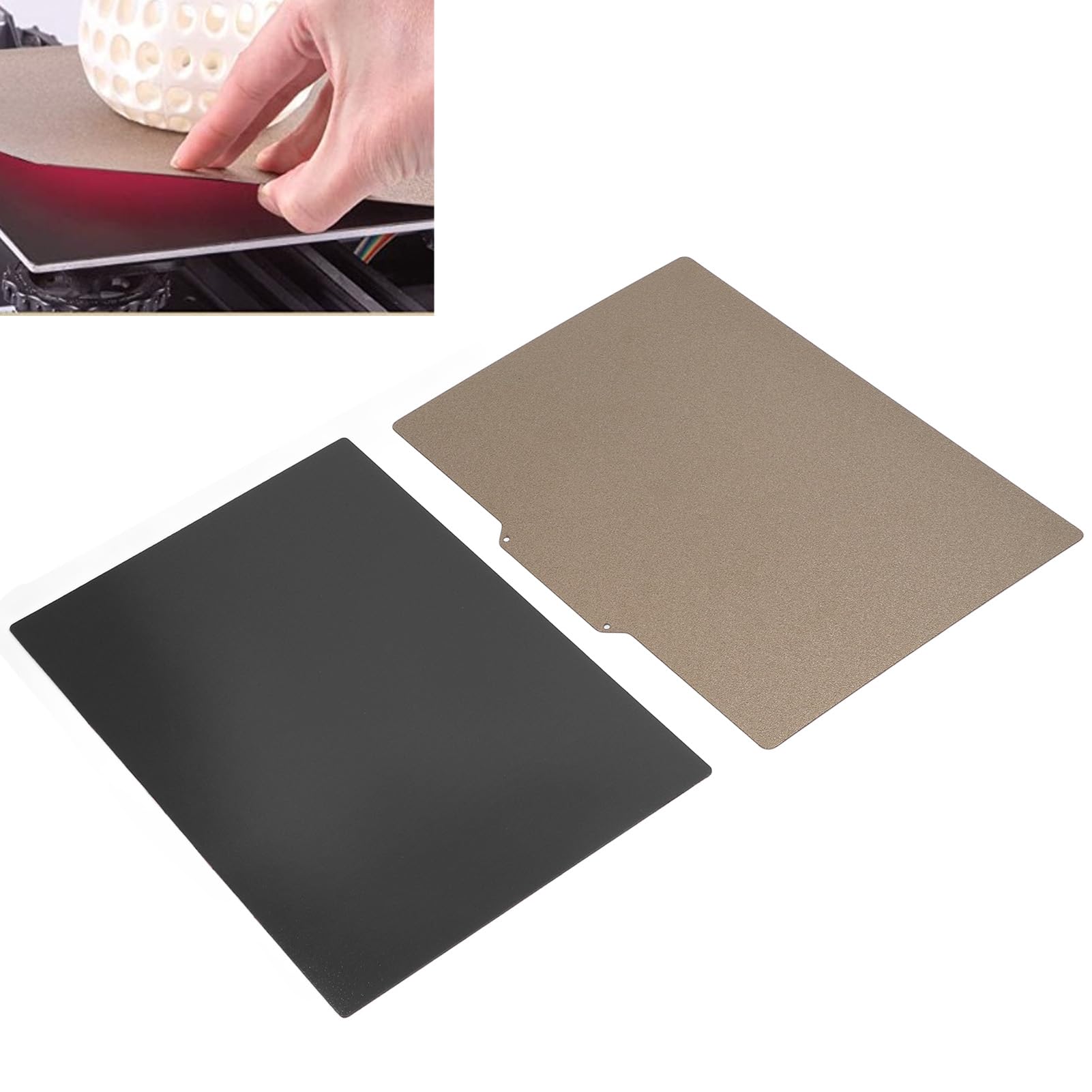 PEI Spring Steel Bed Platform, Soft Magnet 260? High Temperature Resistance PEI Magnetic Build Plate 3D Printing 9x13in Rubber for Laboratories Industrial Tools