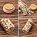EZOWare 7oz Glass Jars ,10 Bottles Canister Set, Small Air Tight Storage Containers with Natural Bamboo Lids and Chalkboard Labels for Kitchen, Bathroom, Home Decor, Party Favors (200ML)
