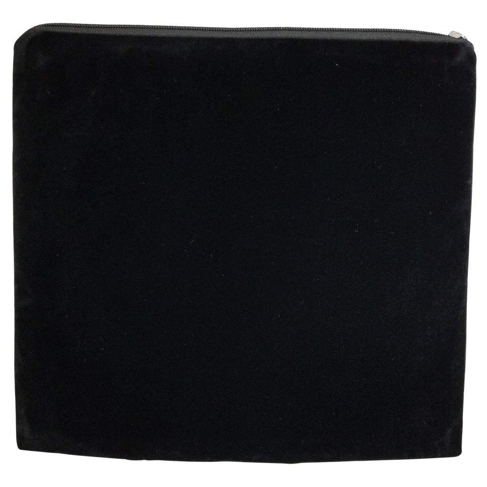 Tallis Bag Large size Solid Black Velvet with no design - 14 x 14 Inch