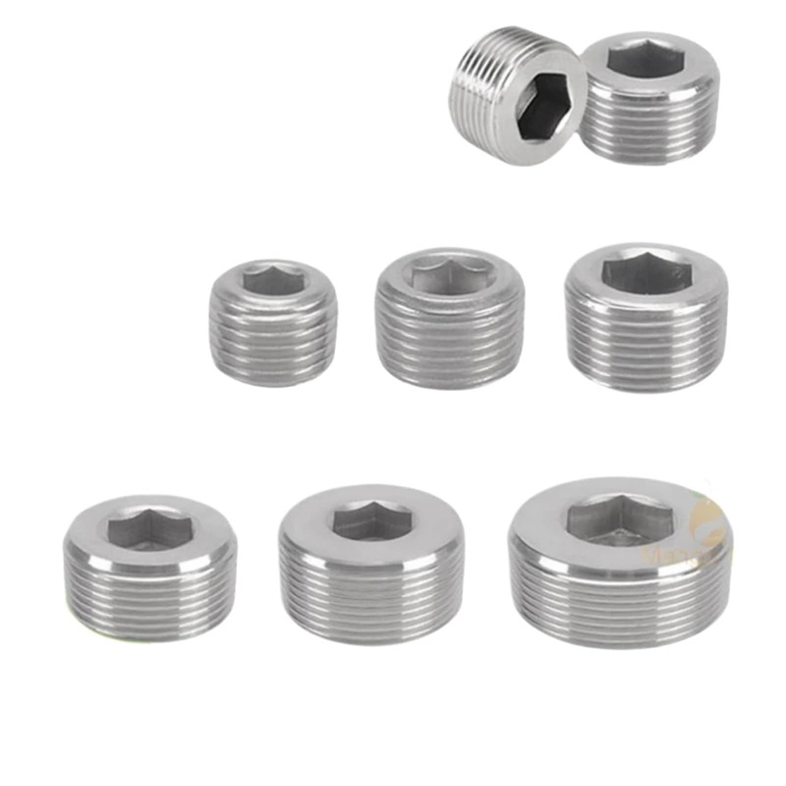 Bouchon hexagonal intérieur femelle 1/2 en acier inoxydable pour tuyau