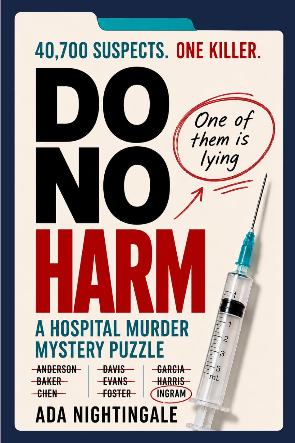 Do No Harm: The Hospital Murder Mystery Puzzle: 40,700 Suspects. 18 Clues. One Killer.