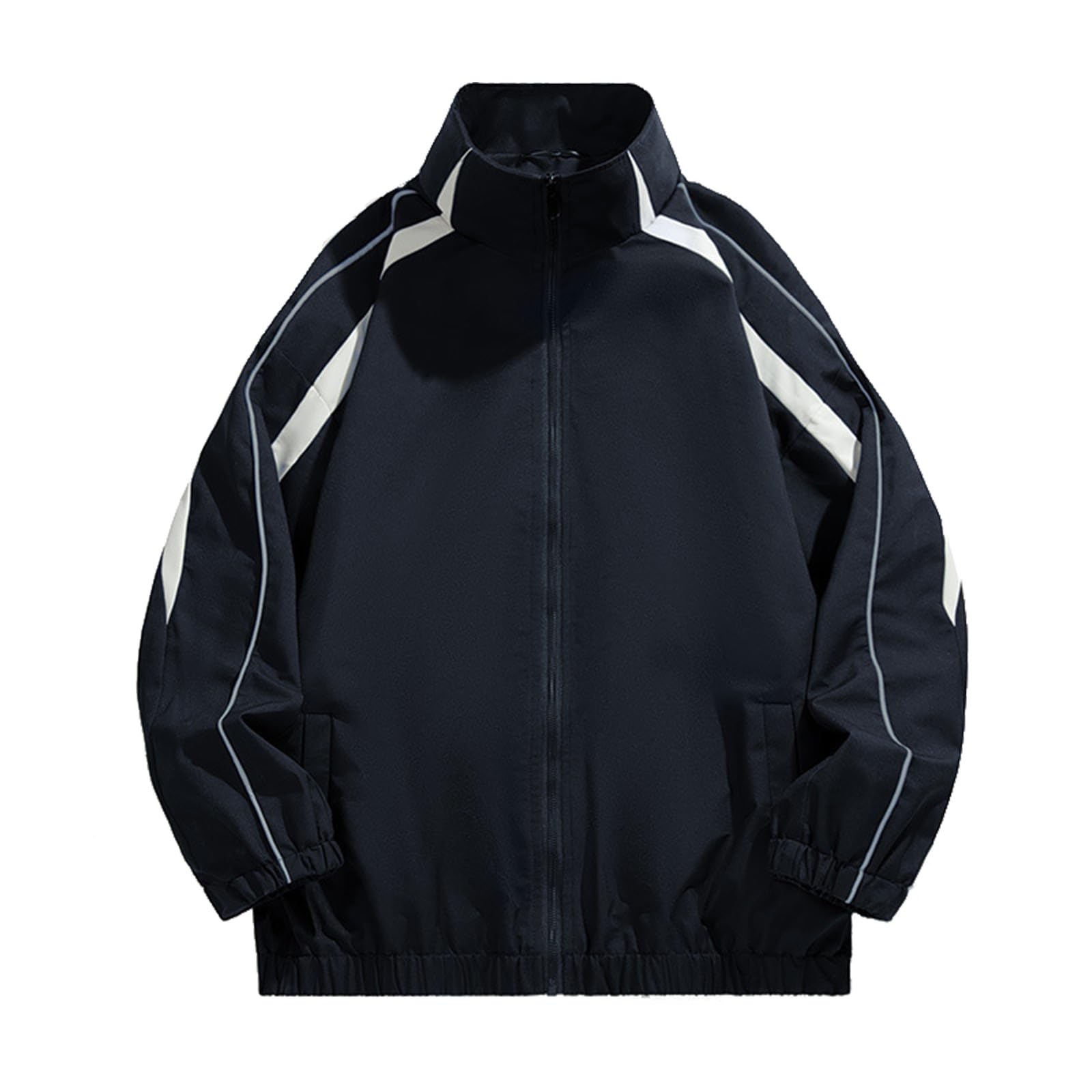 Mens Jackets Summer for Men Uk Shacket Zipped Men’s Jacket Bomber Baseball Lightweight Coat Windbreaker Sports Fleece Biker Black Waterproof Casual Varsity