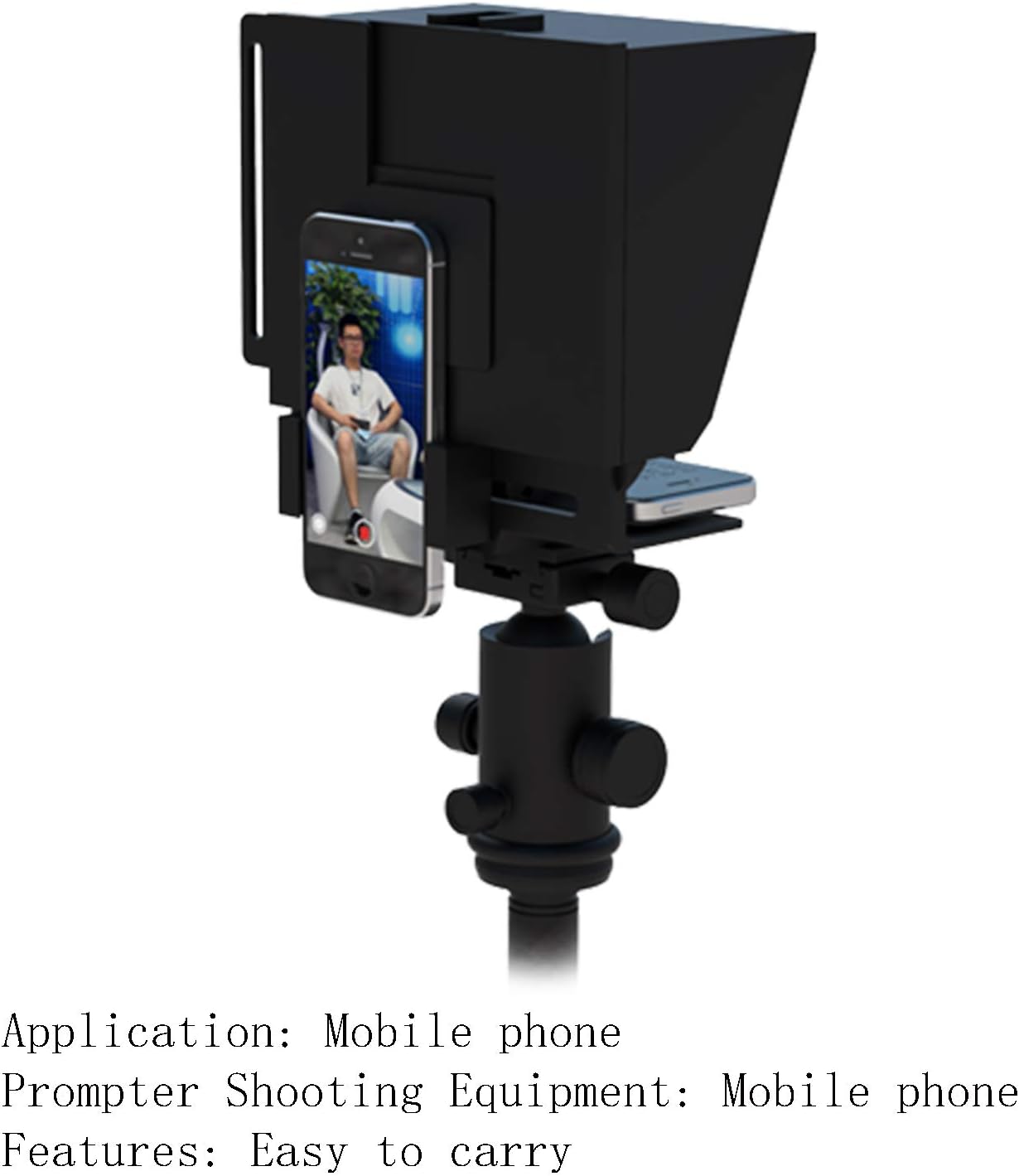 Review Discount Teleprompter for Phone and DSLR Camera DV Camcorder Portable Prompter with Remote Control Greatest Product Teleprompter for Phone and DSLR Camera DV Camcorder Portable Prompter with Remote Control