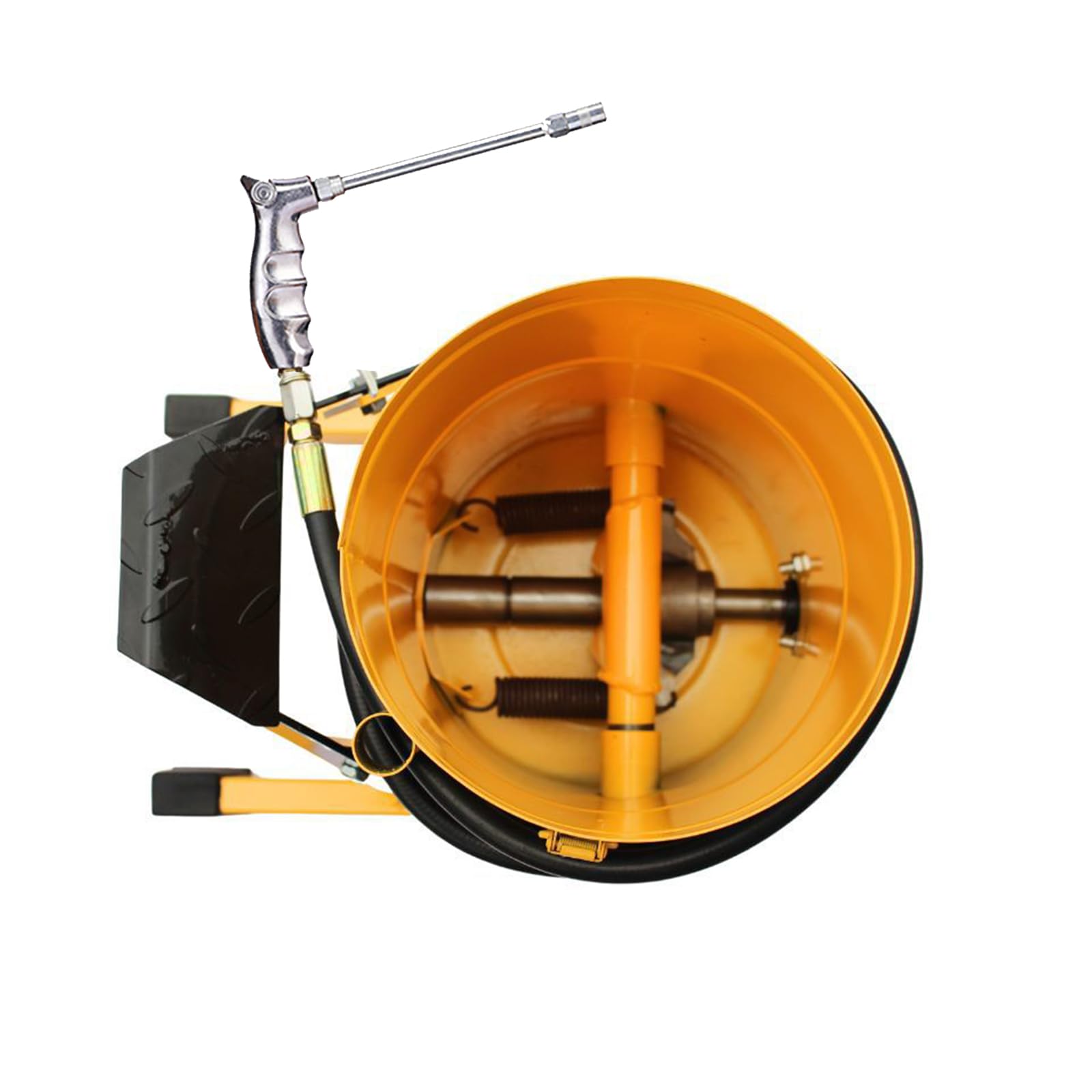Zestaw pompy do smaru, smarownica do stóp 2,6 l z wężem hydraulicznym 2 m, obsługa bez użycia rąk, moc 10 000 psi, 0,85 l/min, smarowanie bez bałaganu