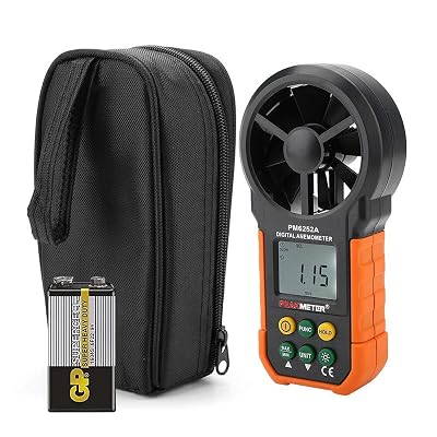 amiciSense PEAKMETER PM6252A Digital Anemometer Handheld LCD Electronic Wind Speed Air Volume Measuring Meter With Backl