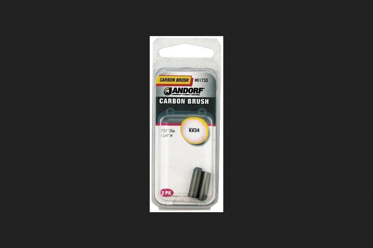 Cepillo de motor de carbono 3/4 pulgadas Jandorf Kv34 repuesto eléctrico 61733