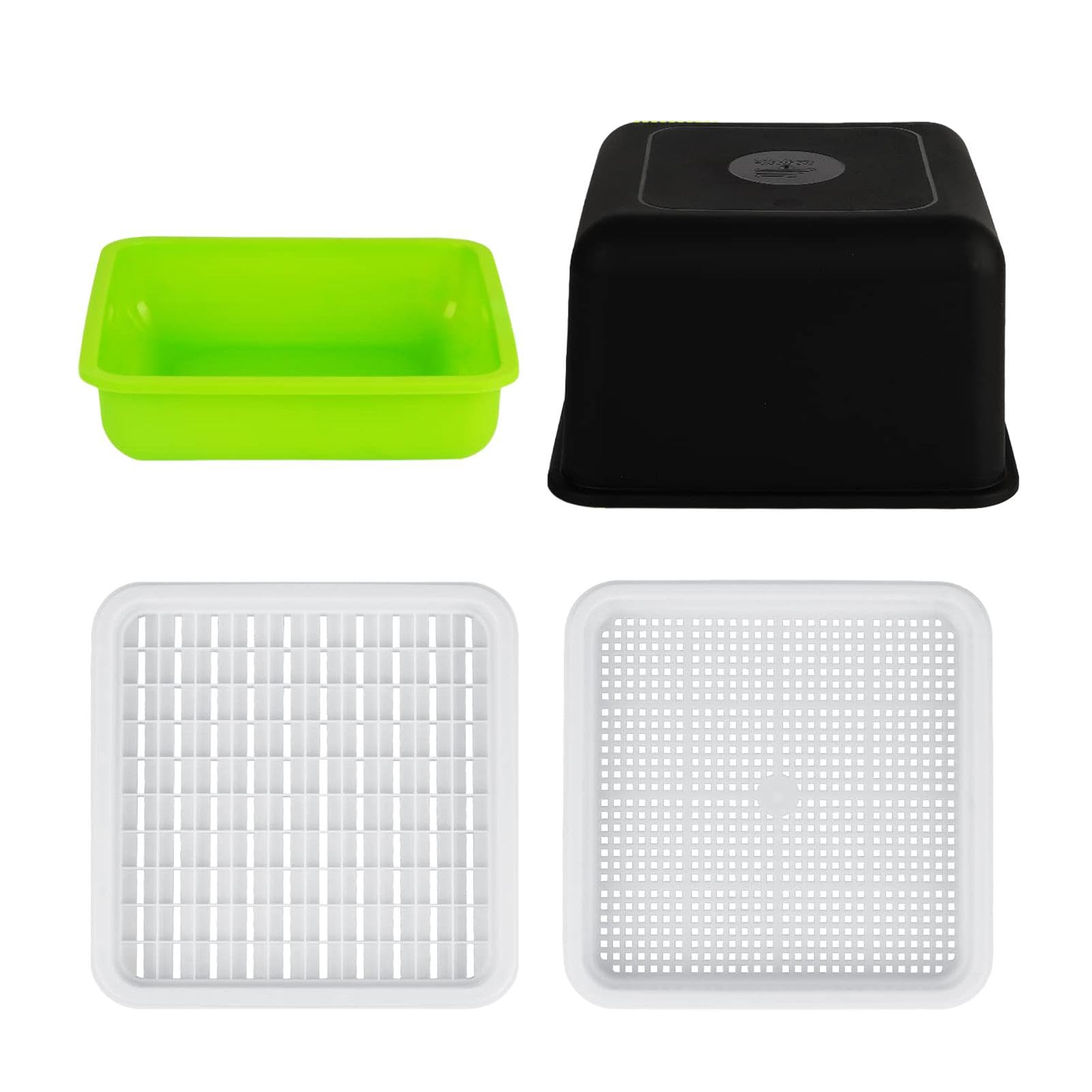Géneric Sprouting Jar, Seed Propagators with Lid, Plant Sprouter Tray, Reusable Seed Starter for Peanut