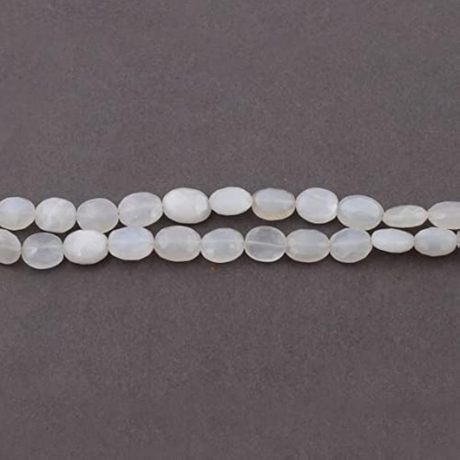 Pierre de lune blanche facettée ovale perles briolettes haut de gamme pour création bijoux