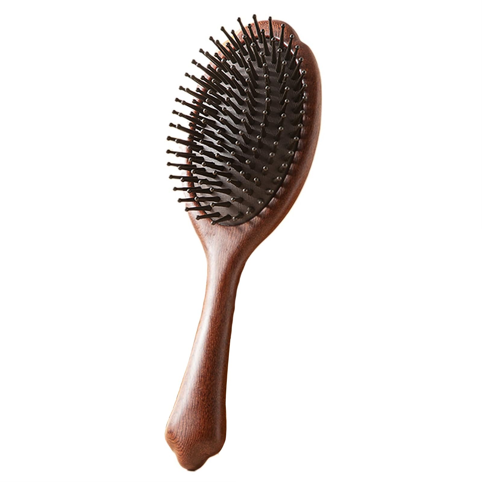 Spazzola per Capelli da Donna, Pettine massaggiante Antistatico, massaggiatore per Cuoio capelluto in Legno, Spazzola per Capelli con Cuscino d'Aria districante, s Kno