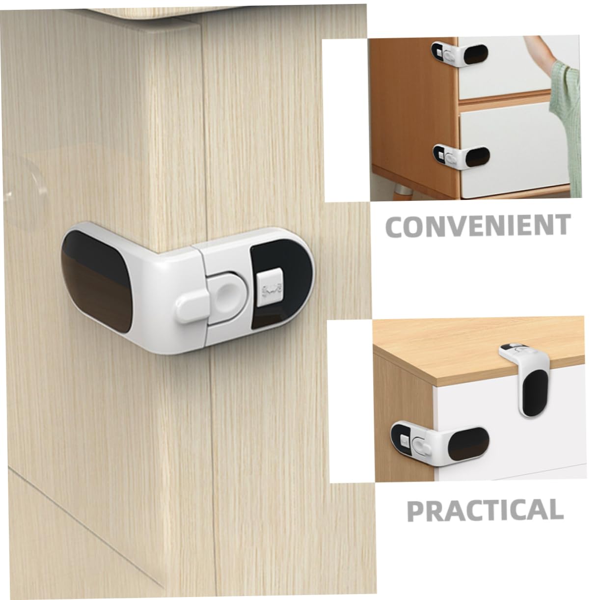 UPKOCH 20pezzi Chiusure Per Serrature Per Armadietti e Frigorifero Facili Installare Design Anti-pizzicamento Resistente