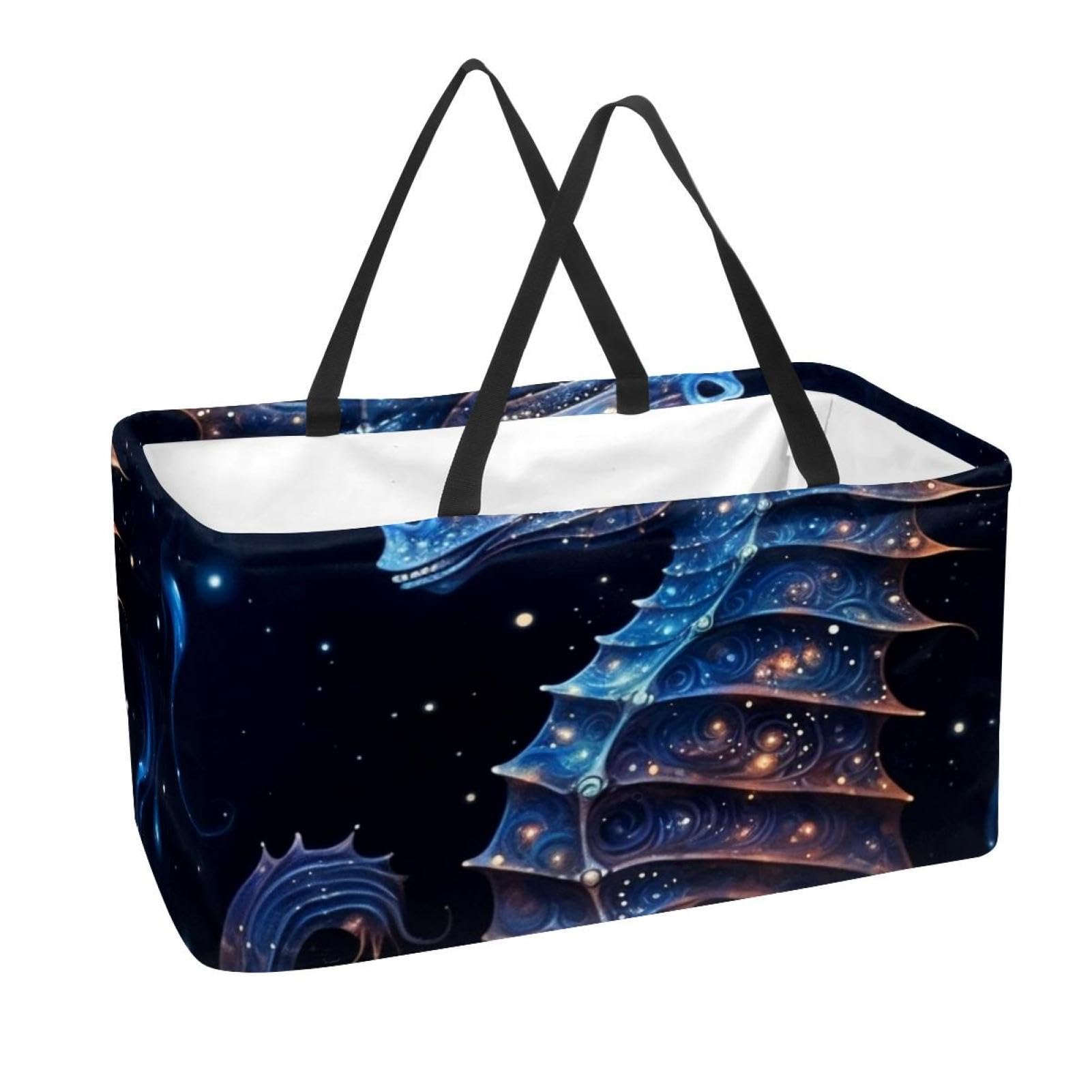 Sac d'épicerie galaxie pour le marché et grand panier de rangement maison