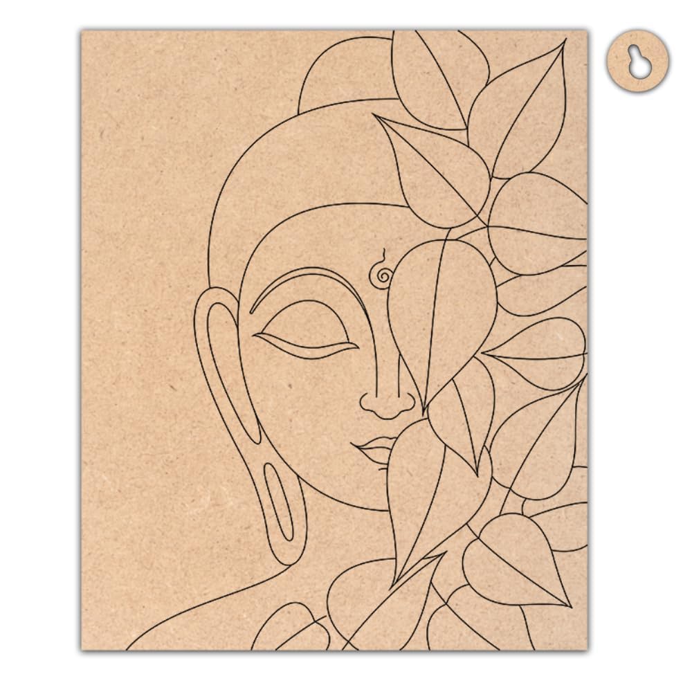 Pre-Marked MDF Base for DIY Painting | 12x10 Inch | Ready-to-Paint Art & Craft Activity for Kids & Adults | Perfect for Gifting & Home Decor-image-31
