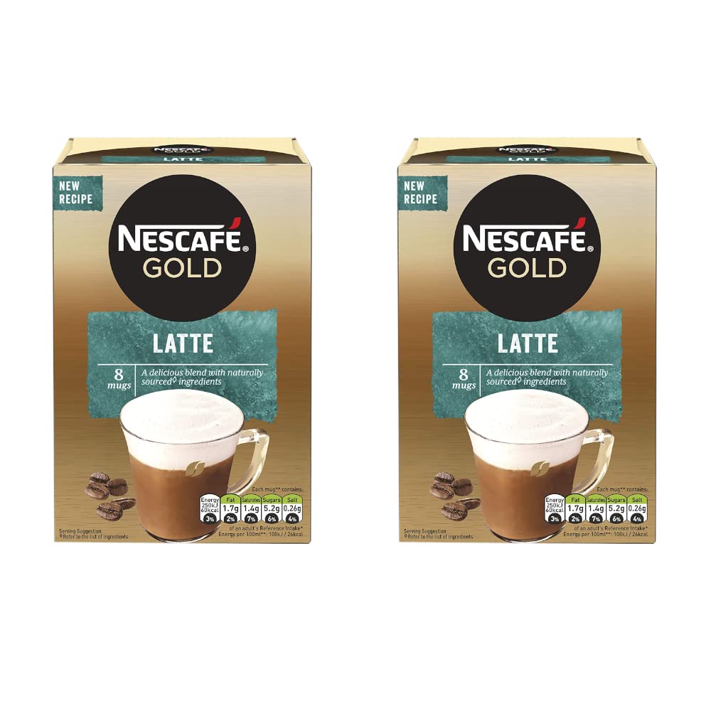 Nescafe Gold Latte - 2 Pack Pouch, 2 x 156 g
