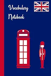 Vocabulary Notebook: Notebook is divided into two columns, learning a foreign language