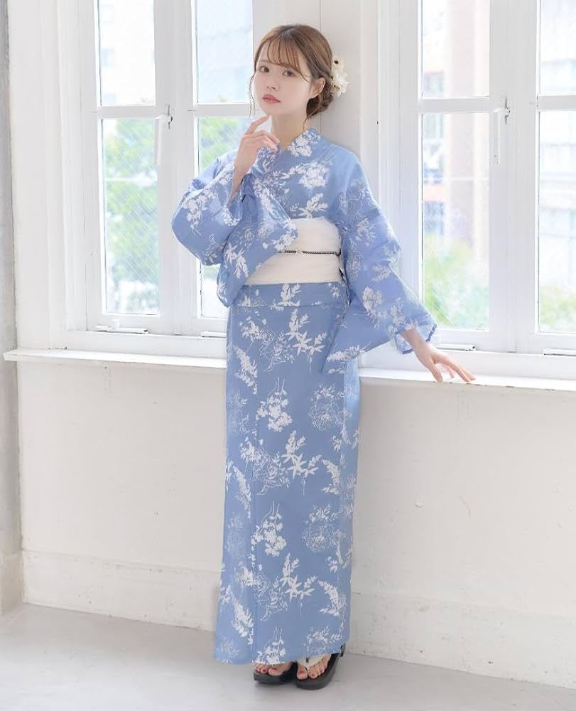 新品 浴衣 セット 浴衣セット ゆかた 大人 レディース 青 Y4-34 新品 浴衣 セット 浴衣セット ゆかた 大人 レディース 青 花 Y4