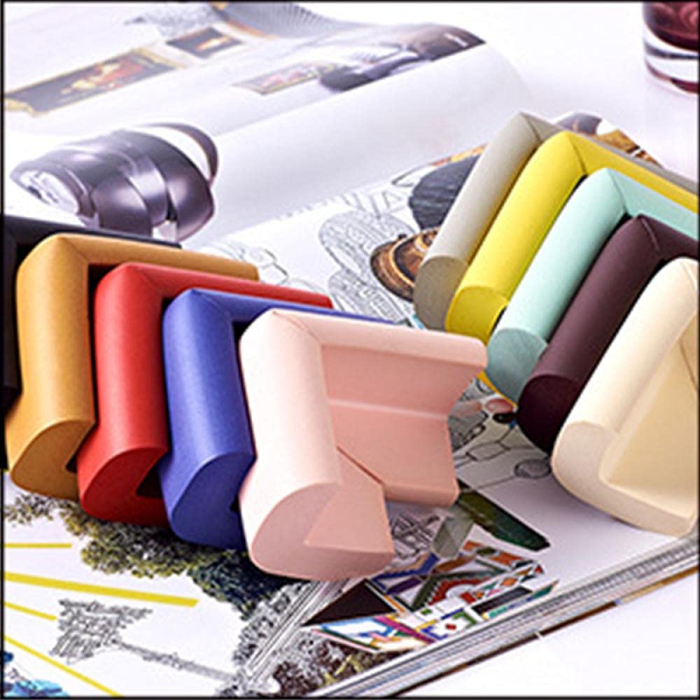 Paraspigoli Per Bambini Antiurto - Schiuma Adesiva Spessa Per Mobili, Scrivanie, Angoli Vivi (Beige)