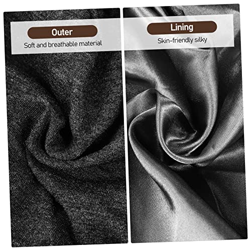 Bonnet de nuit en satin avec bande élastique cachée réglable