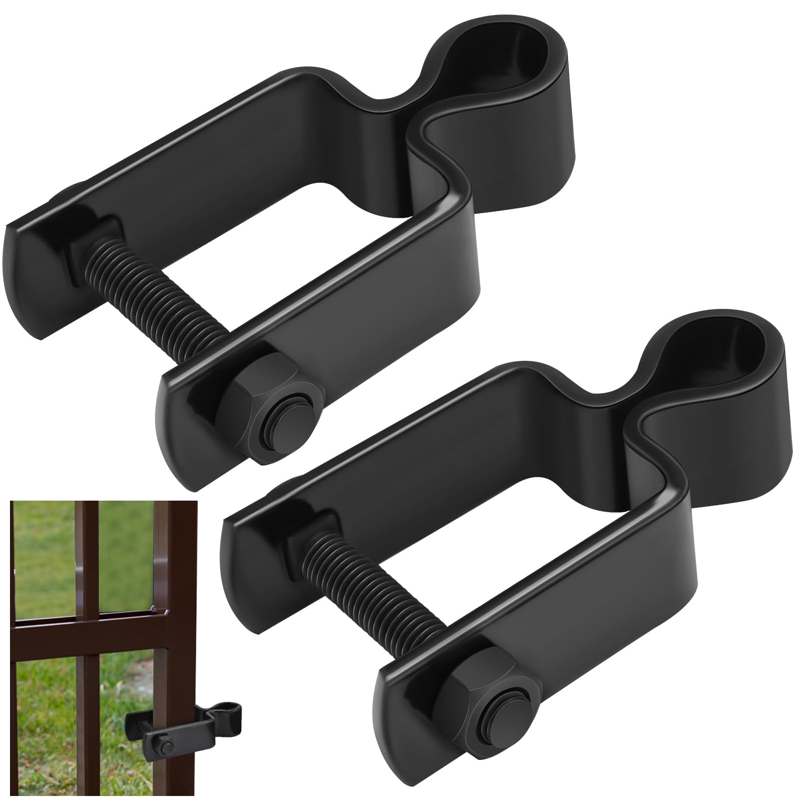 Photo 1 of Dansydaisy 2" x 2" Square Post Gate Hinges, Black