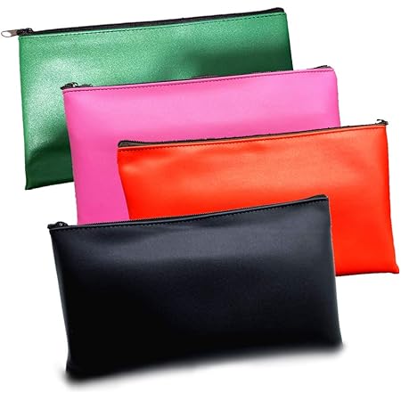 Teling 14 Pack Money Bank Bags With Zipper Security Bank Deposit Money Pouch Multicolor Cash Register Bags With Zipper Oxford Utility Pouch For Cash Money Coin Men Women11 X 5.5 Inch (Bright - View #4
