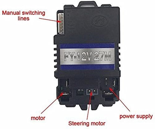 Miniatura 2 de YF fy-12V 886foot Universal Kit de receptor de mando a distancia mando a distancia caja de control Accesorios para niños Potencia ruedas del coche