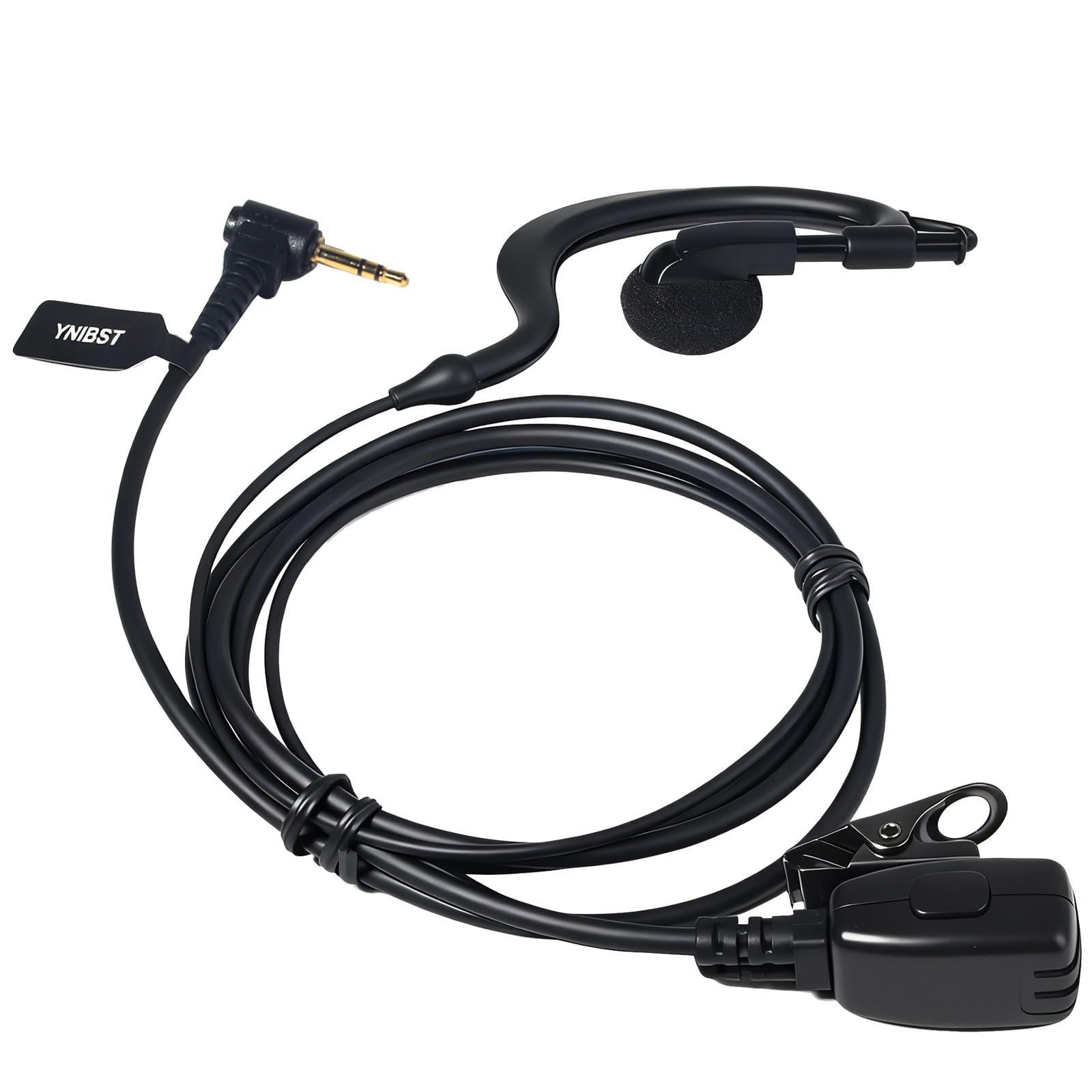 Auricolare Walkie Talkie, Cuffia a Forma di G con Microfono PTT Compatibile con Motorola Talkabout TLKR T62 T82 T82 Extreme T92 H2O Radio Bidirezionale (8 pezzi)