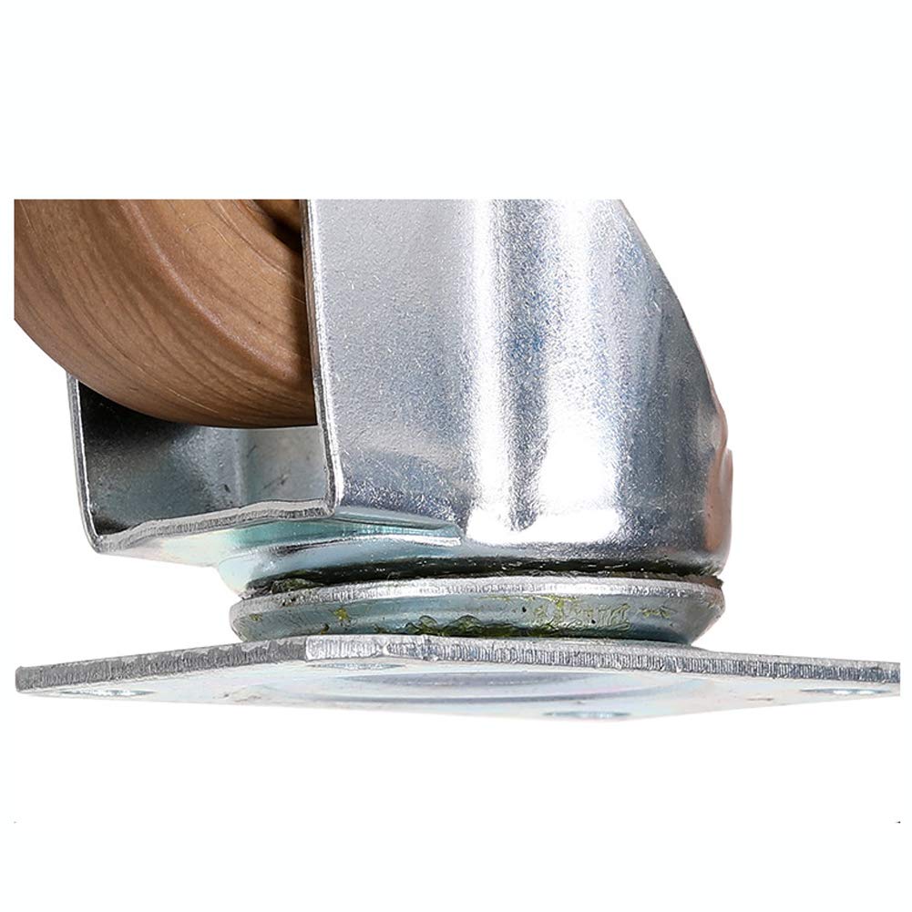Ruote in Nylon Resistenti da 75 mm, 100 mm e 125 mm, capacità di carico 400-480 kg, silenziose, industriali, girevoli, con Freno, per mobili da Fabbrica, carrelli e forni (3'', 4'', 5'').