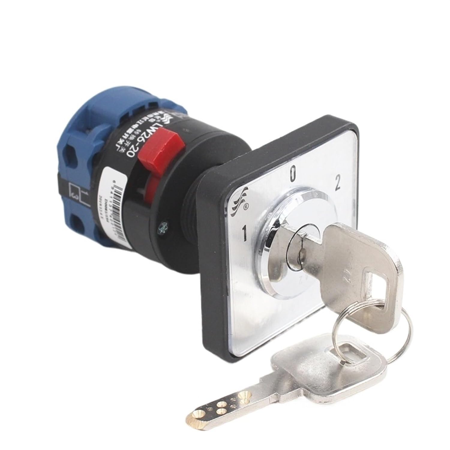 LW26-20/1S4 Universal Change-Over Cam Switch with Lock Key Motor Reversing Automatic Misoperation Prevention 20A