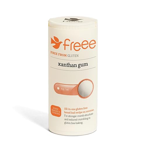 Freee by Doves Farm - Goma de mascar xantana para hornear alimentos sin gluten, espesante natural de goma xantana adecuada para hacer helado,