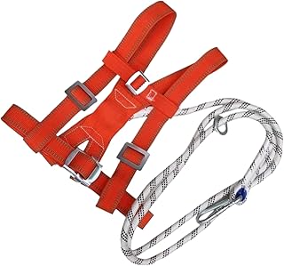 Harnais De Sécurité, Équipement À Double Sangle Réglable, Harnais de Ceinture de Sécurité Antichute, Pour Hommes Débutants Professionnels Nettoyeur De Vitres Électricien Grimpeur