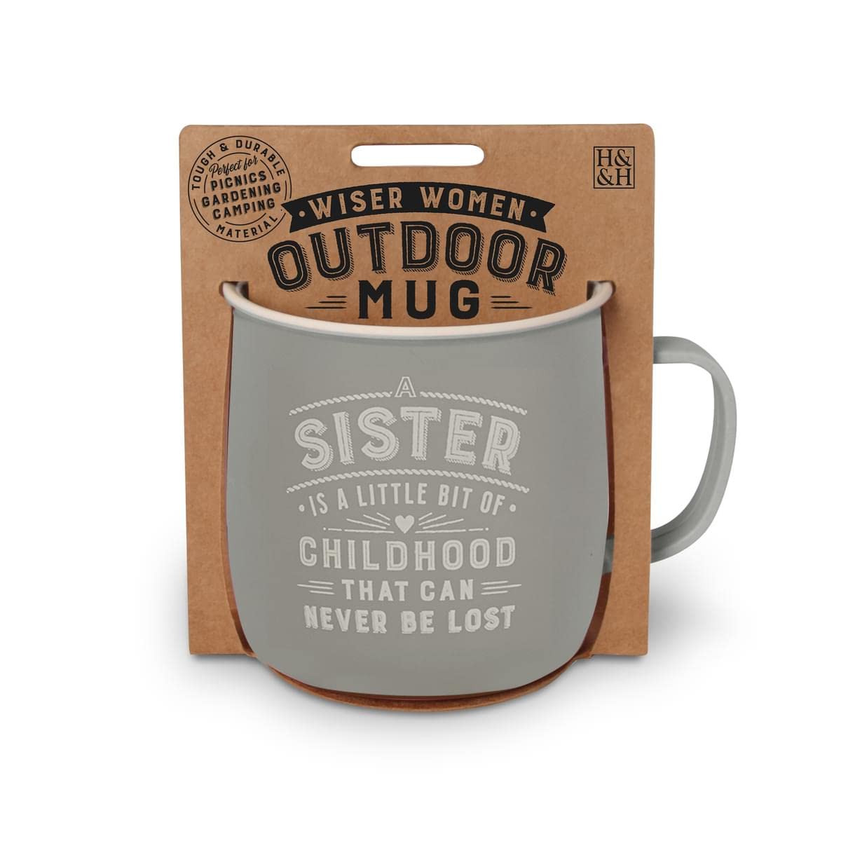 History & Heraldry Personalised Outdoor Mug (Sister)