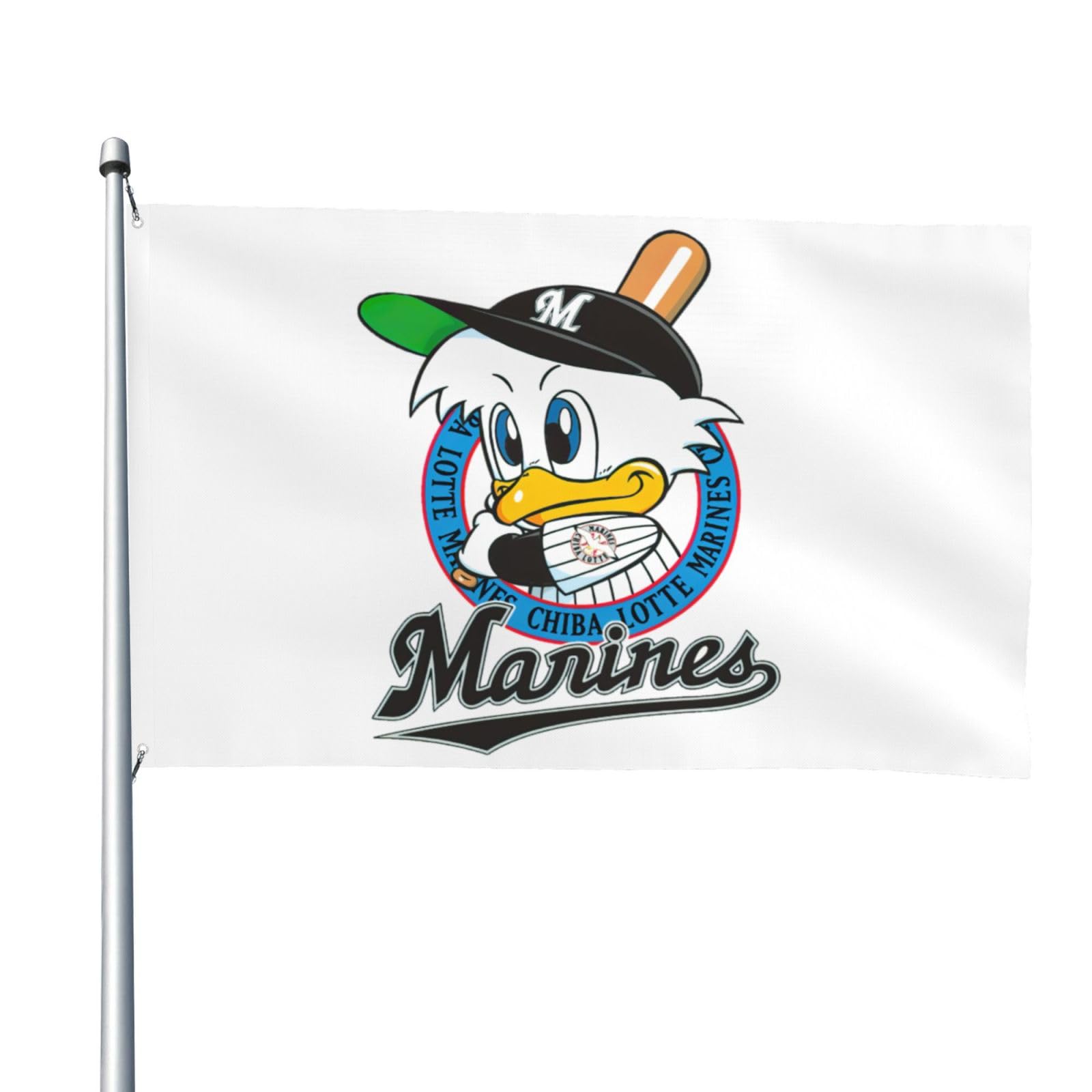 千葉ロッテマリーンズ 応援フラッグ 旗 2007 開幕記念 チェッカーフラッグ 千葉ロッテマリーンズ 応援フラッグ 旗 2007 開幕記念