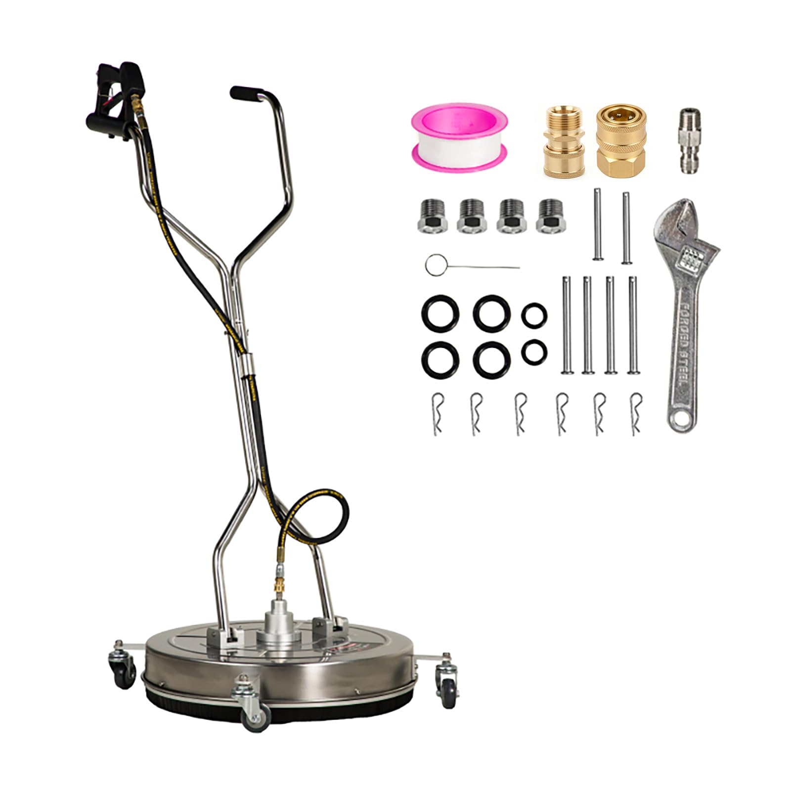 OCPTY 24" Pressure Washer Surface Cleaner with 4 Wheels, 4.0 GPM, 4000 PSI