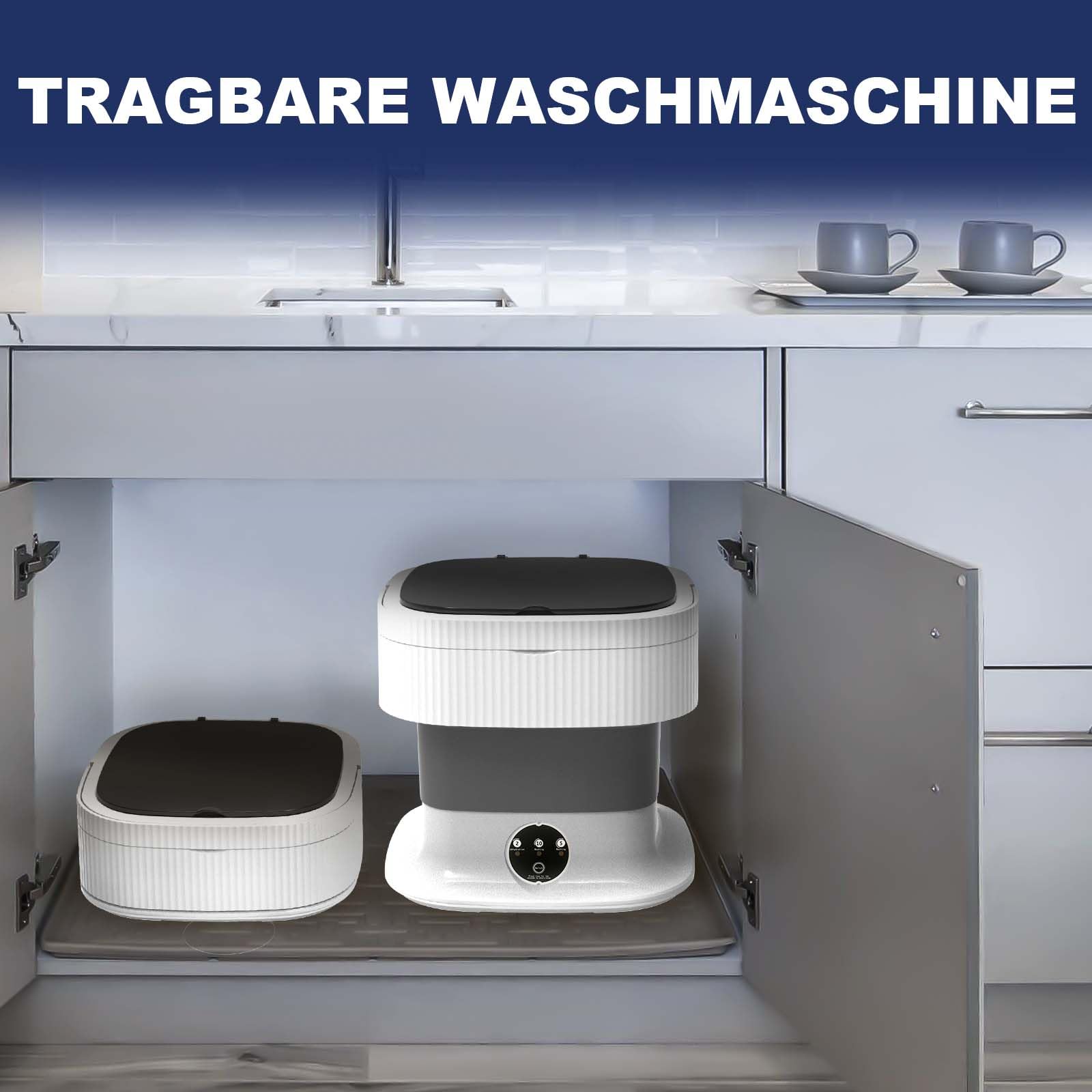 Camry Mini wasmachine met centrifuge - 3 kg was, 1 kg centrifuge - Camping