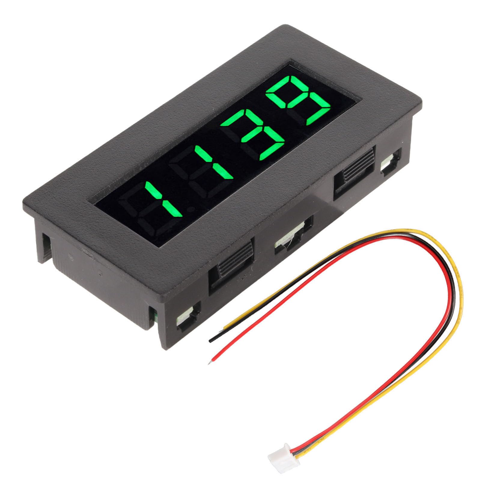 Digital LED Tachometer, Motor speed Gauge Rotational Record Tester, Rotating Shaft Hour Meter Tachometer for Lathes, Conveyor Belts, Quality Inspection Machines,DC 8-15V, 5-999 RPM (??)