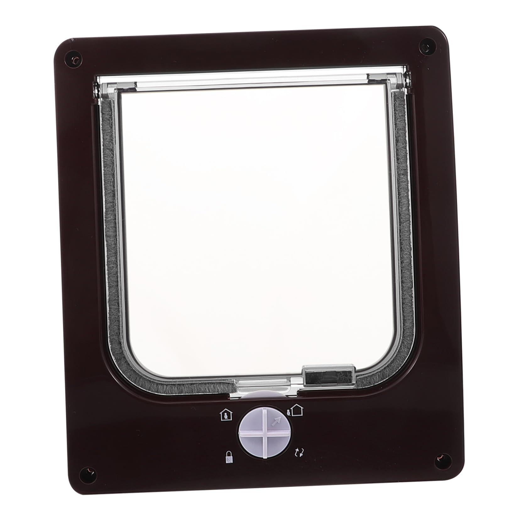 Mikikit Interior Cat Door Adjustable Pet Access Door with Stylish Design Easy to Space Saving Durable Material for Cats and Dogs