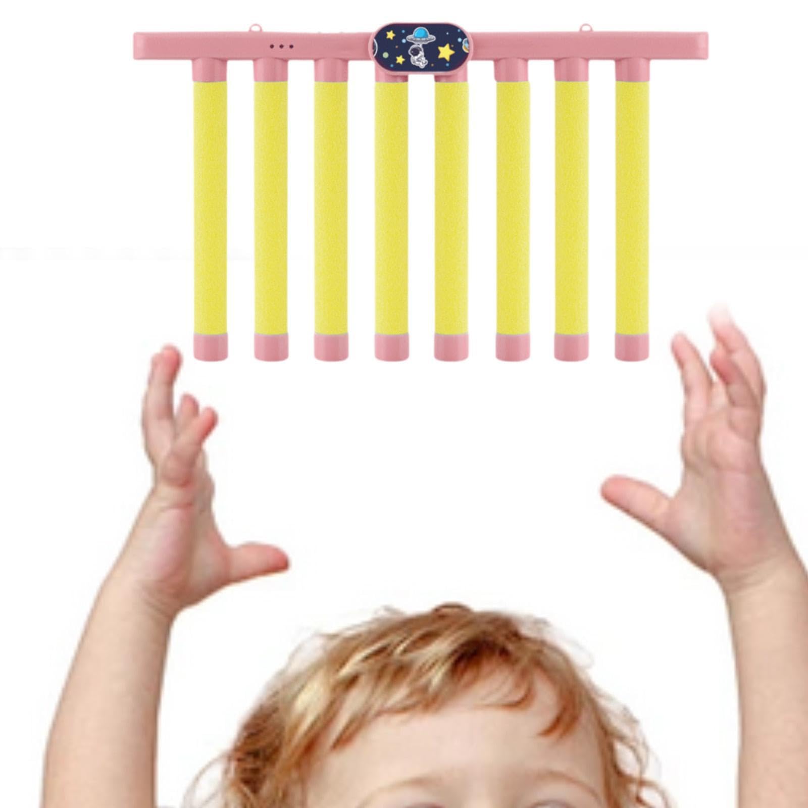 Stöckchenfangspiel, Fallende Stöcke, Pädagogisches Lernspielzeug, Lustiges Reaktionstrainingsspielzeug, Hand Augen Koordinationsspiel für Kinder, Rosa