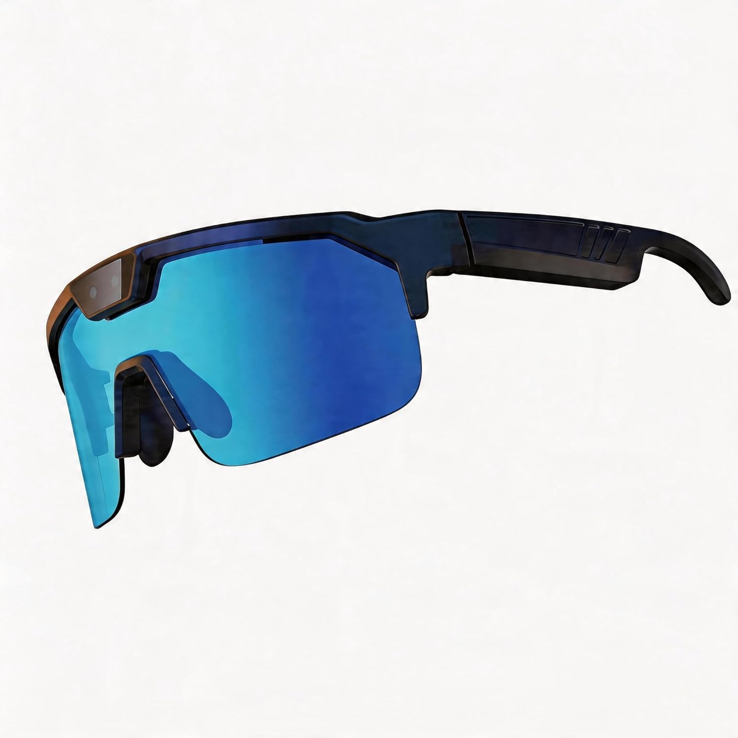 AI Smart Glasses with Camera, Sport AI Camera with EIS+Gyro Stabilization, Polarized Lenses for Cycling, Dual-Mic Noise Cancelling, IP66 Weatherproof, AI Glasses with Chat GPT
