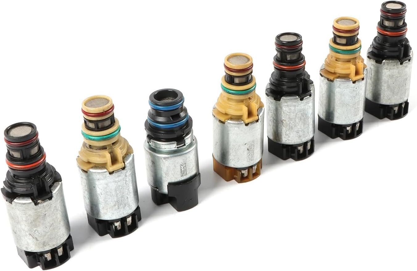 7 PCS Transmission Solenoid Set 6T45E 6T40 Compatible For Buick Chevrolet Chevy Cruze LaCrosse Malibu Pontiac Car Engine Replacement Parts