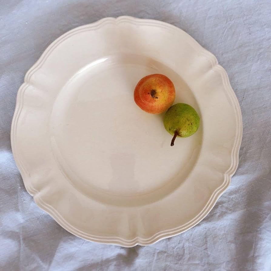 美品❤️ディゴワン&サルグミンヌ 花リム 大皿 34㎝ フランスアンティーク食器 Amazon.co.jp: ディゴワン&サルグミンヌ 花リム 大皿 34