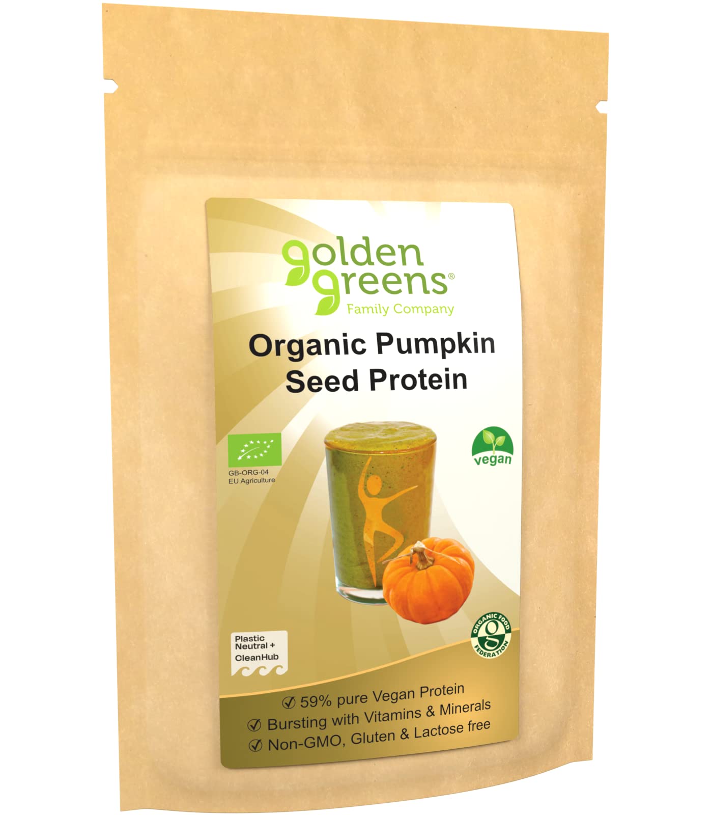 Golden Greens Organic Pumpkin Seed Protein Powder 250g