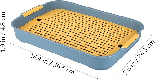 Miniatura 4 de Holibanna Bandeja de drenaje Escurridor De para Fregadero Fregadero Estante de drenaje de utensilios Bandeja de drenaje de platos Bandeja de drenaje