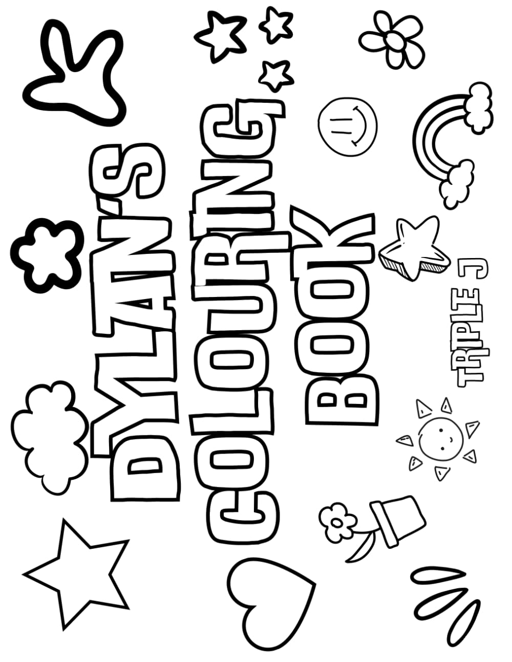 Dylan's Colouring Book: Personalised with Your Name on Every Page