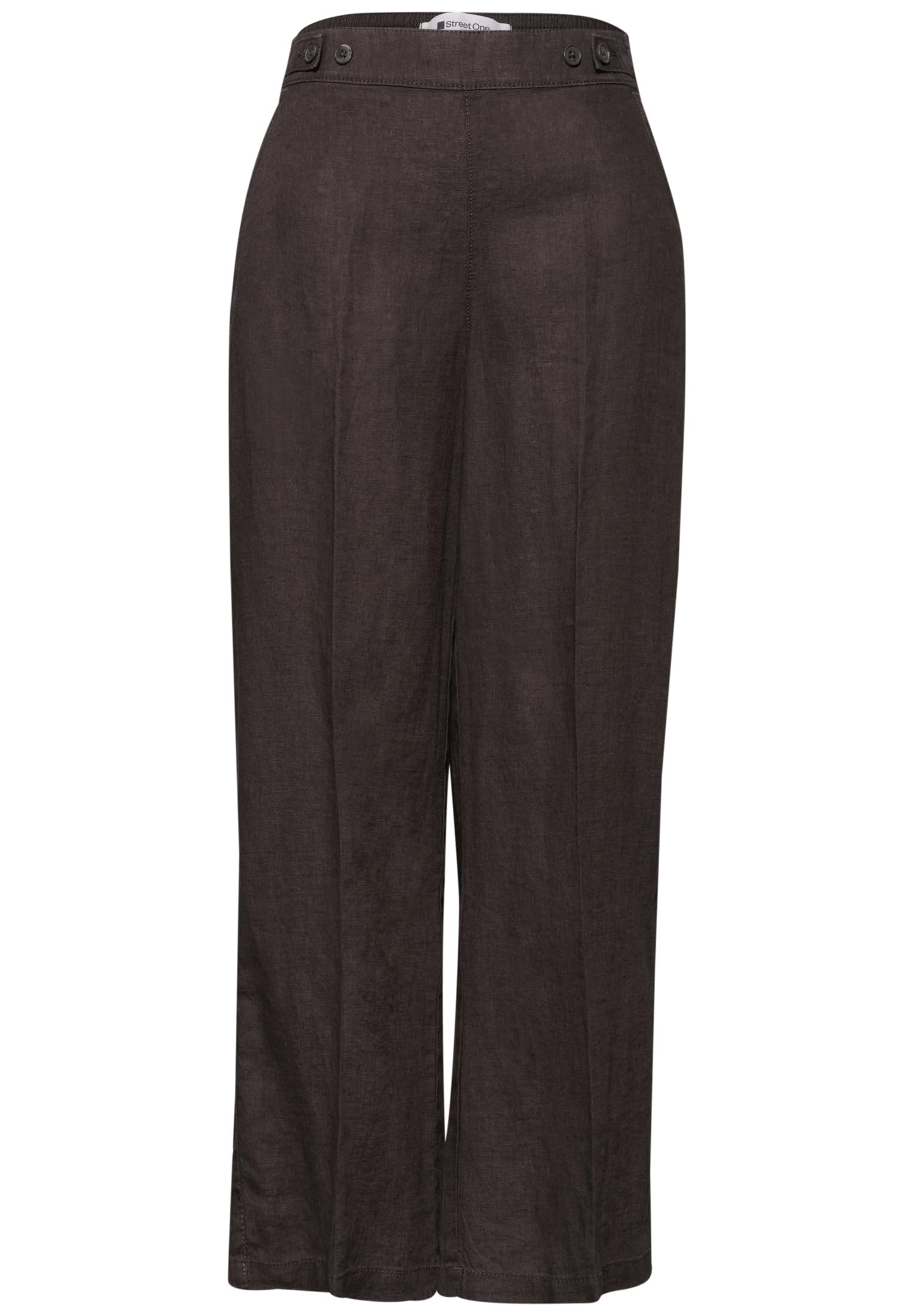 Street One 3716896 - Pantalones de Lino con Detalle de Botones Mujer